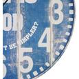 Uhr Good Life ca.ø58cm - Blau/Weiß, MODERN, Holz/Papier (58cm) - Mömax modern living Uhr Good Life ca.ø58cm - Blau/Weiß, MODERN, Holz/Papier (58cm) - Mömax modern living