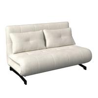 Dvosed Z Ležiščem Luna, Bela - črna/bela, Moderno, kovina/tekstil (143/84/81cm) - Bessagi Home