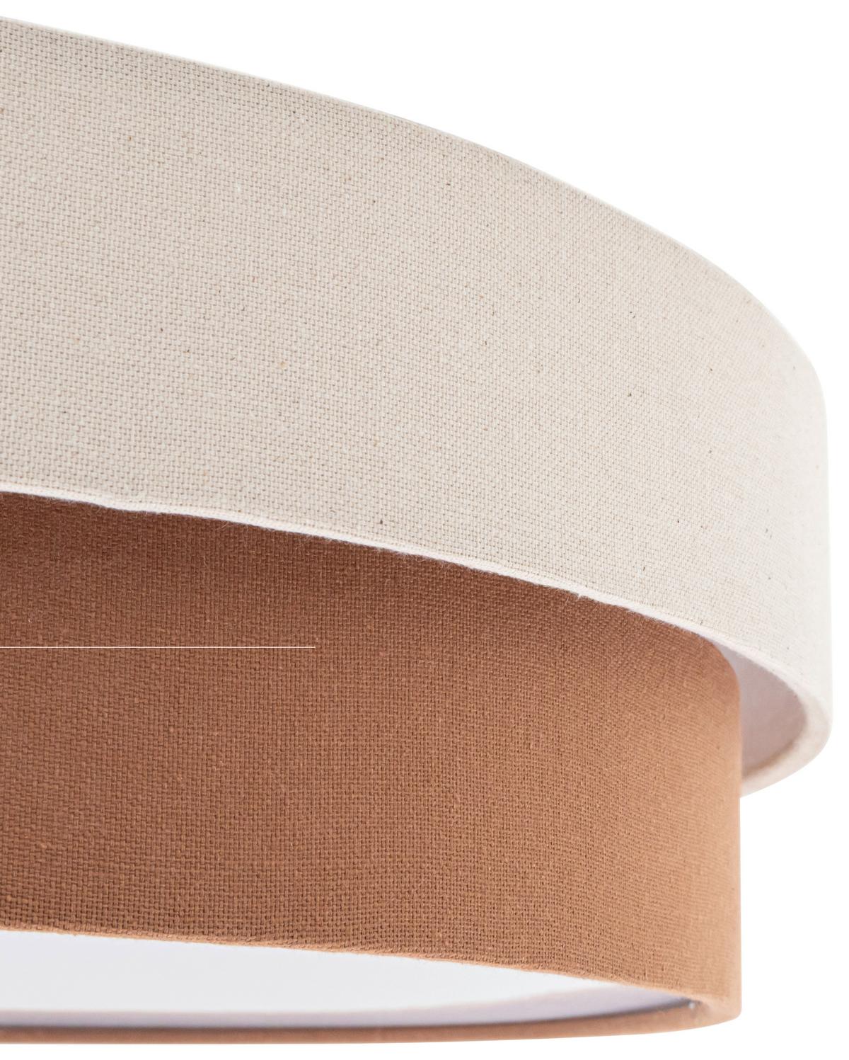 LAMPA SUFITOWA NOEMI - kremowy/terakota, Modern, tworzywo sztuczne/metal (45/13cm) - Novel