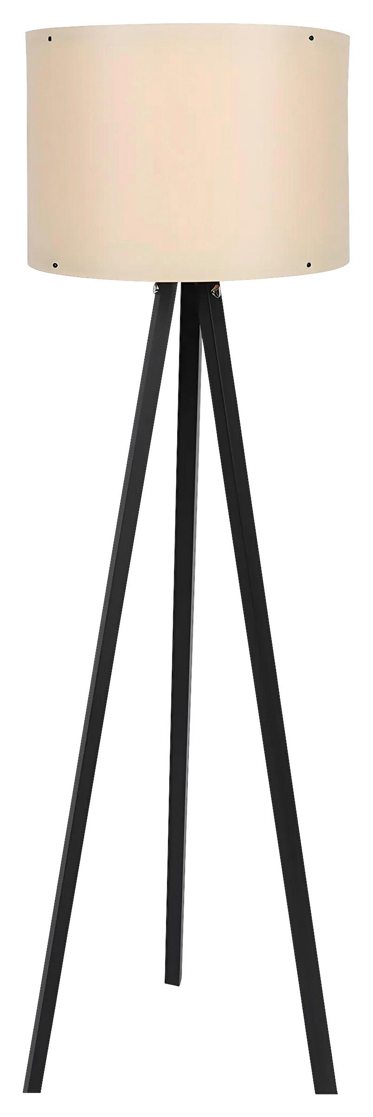 LAMPA STOJĄCA 115 - czarny, Design, materiał drewnopochodny/tworzywo sztuczne (38/145cm) - P & B