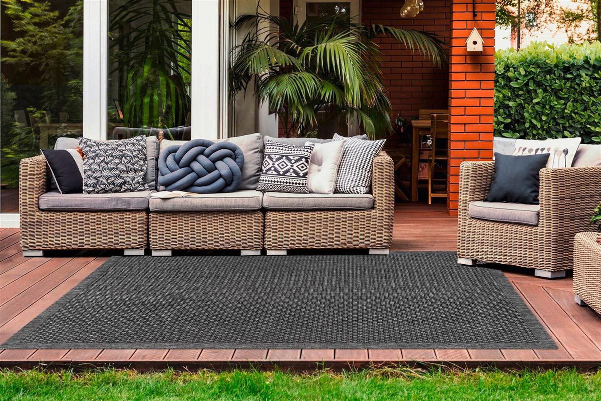 FLACHWEBETEPPICH INDONESIA - KEDIRI SILBER - Grau, Konventionell, Textil (80/150cm) - Kayoom