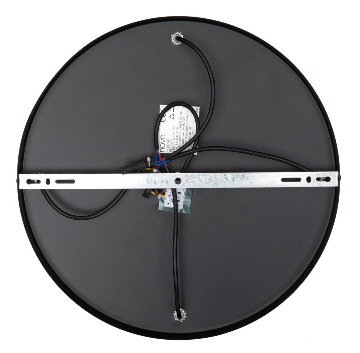 LAMPA WISZĄCA PEARL - kolor bursztynowy, Trend, metal/szkło (62/135cm) - Novel