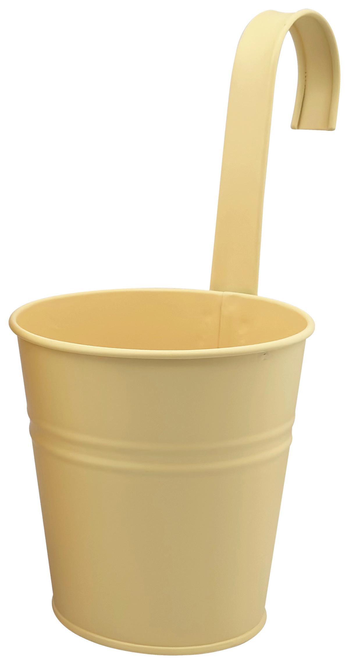 Übertopf Zana Gelb Ø ca. 11cm - Gelb, Metall (11/11,5cm) - Mömax