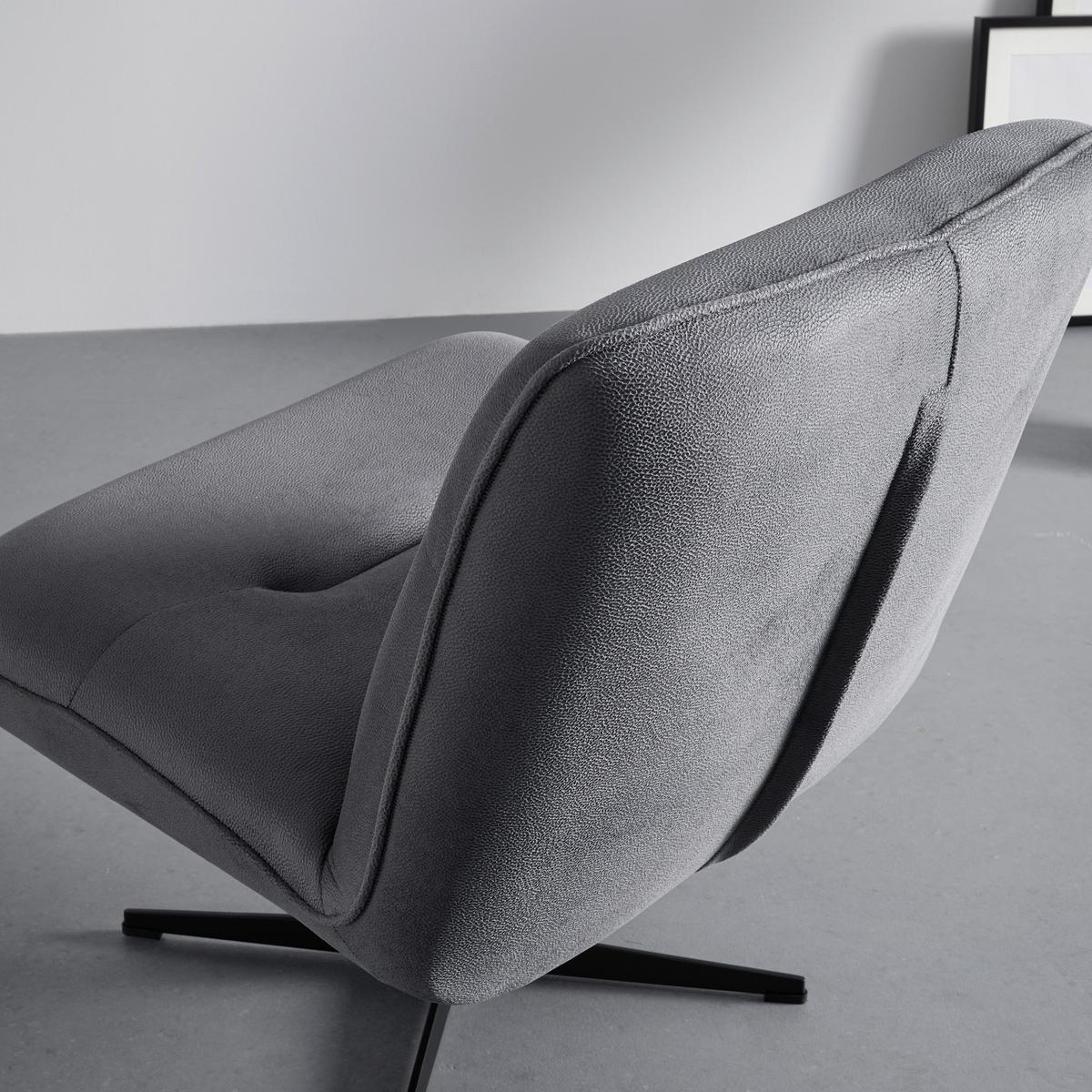 Scaun de relaxare SELENA - gri, Modern, lemn/metal (73/87/79cm) - Bessagi Home