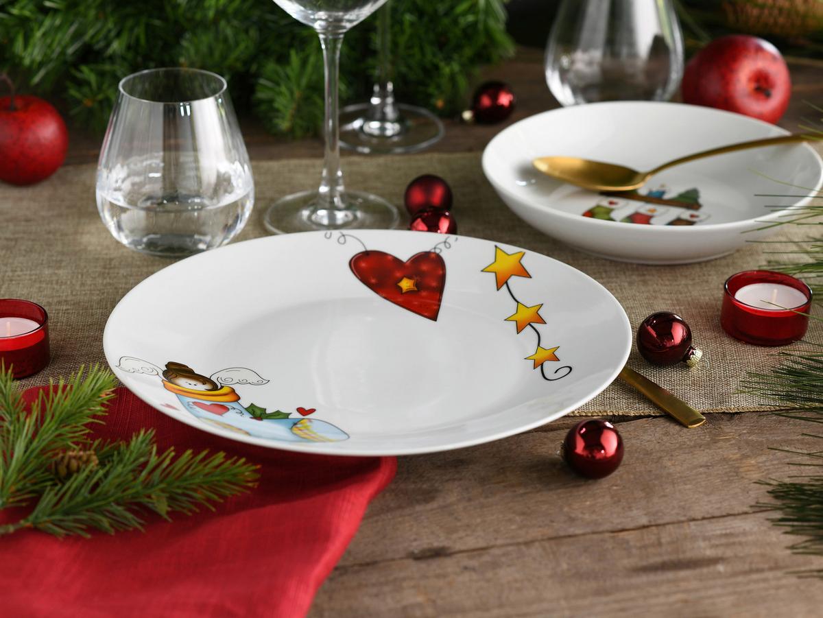 Jedilni Servis Luna Christmas, 12-Delni - Basics, keramika - Creatable