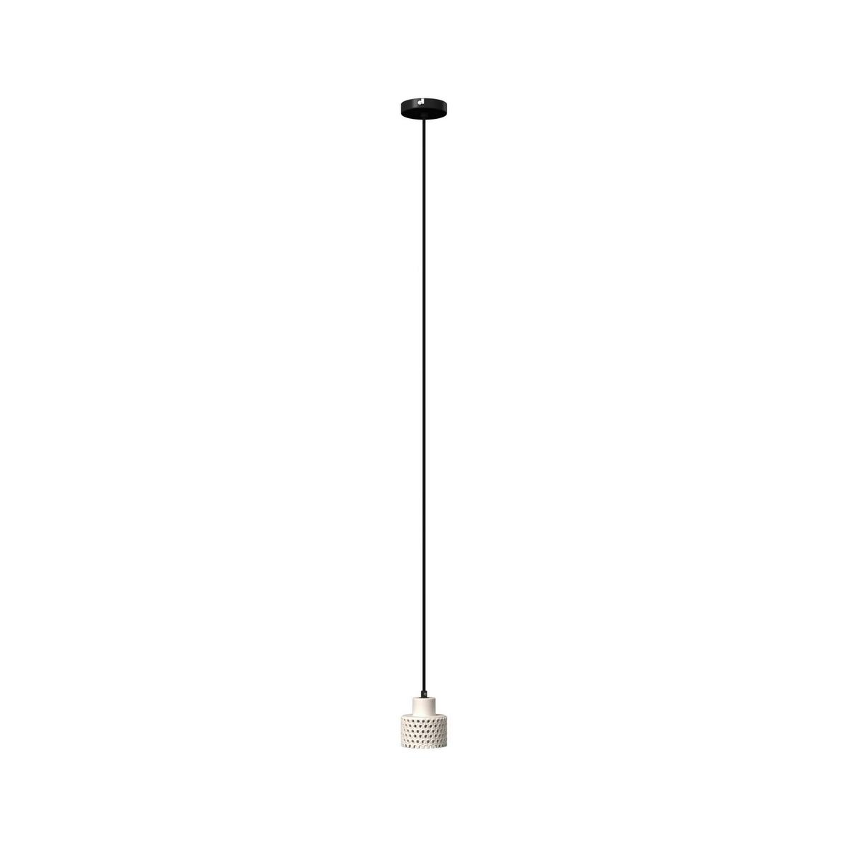 Hängeleuchte Lace Weiß max. 40 Watt - Weiß, MODERN, Keramik (12/167cm) - Bessagi Home