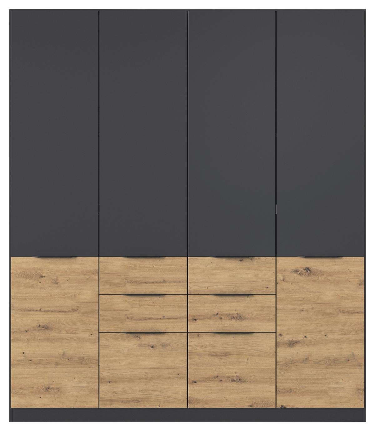 DULAP MAX-EXTRA - stejar Artisan/gri, Konventionell, material pe bază de lemn (181/210/54cm) - Modern Living