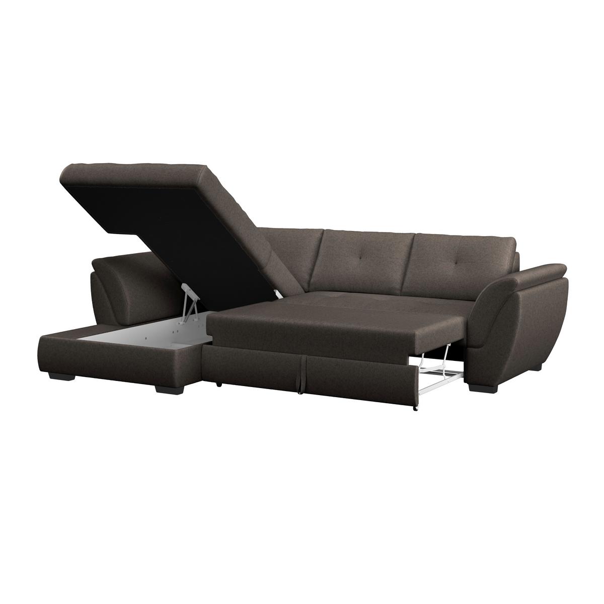 Sedežna Garnitura Berisso, Z Ležiščem In Predalom - rjava, Design (187/278cm) - Mömax