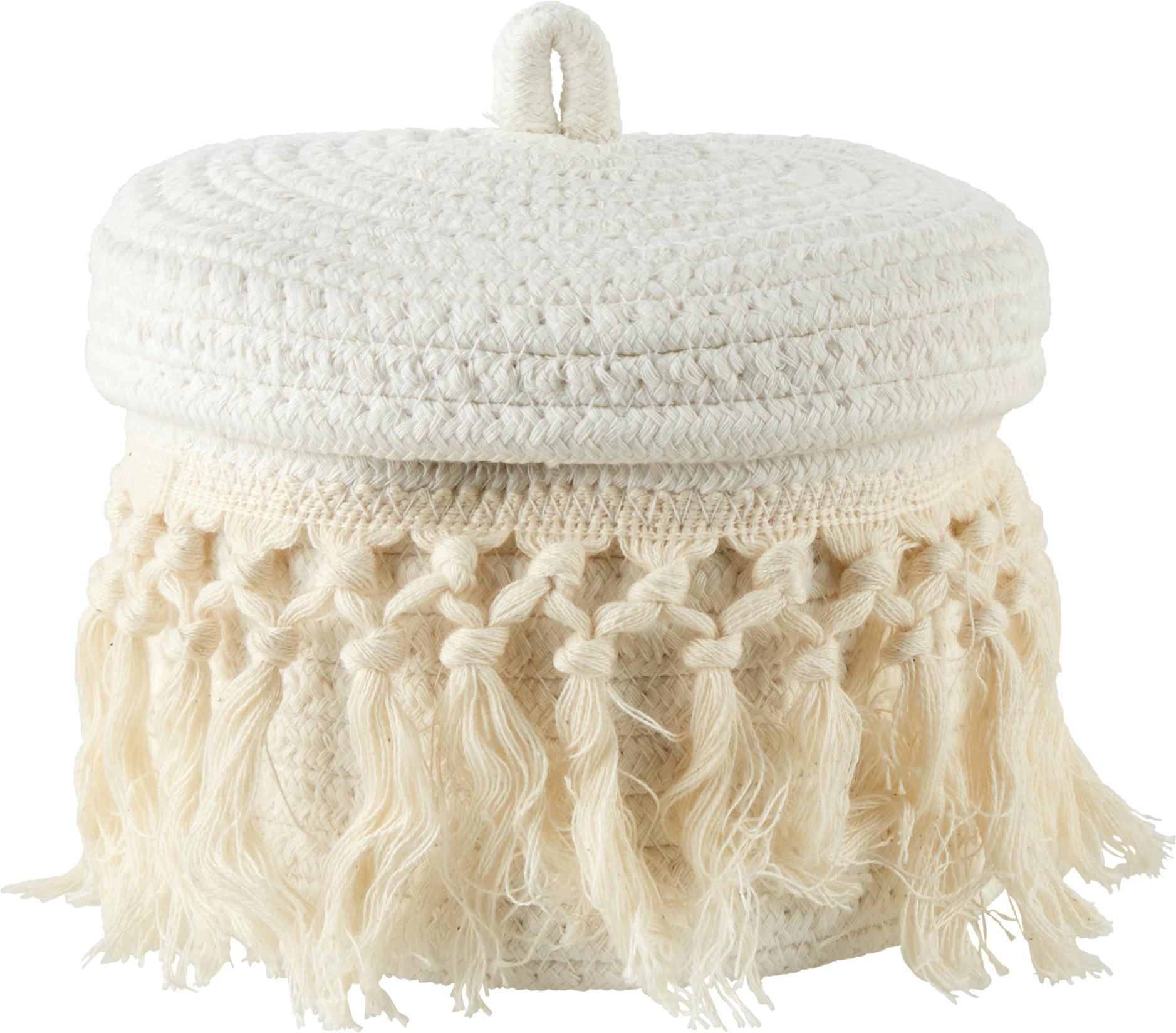 Košara Alvino I -Paz- - krem barve, Basics, naravni materiali (17/13cm) - Modern Living