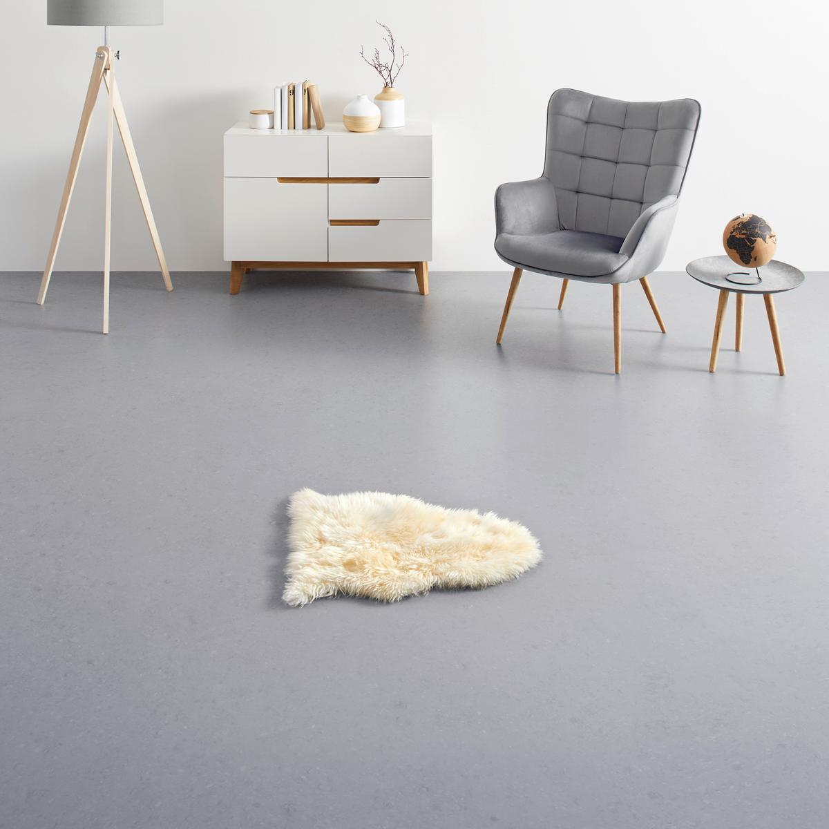 Schaffell Emma in Weiß ca. 60x45cm - Weiß, Textil (45/60cm) - Mömax