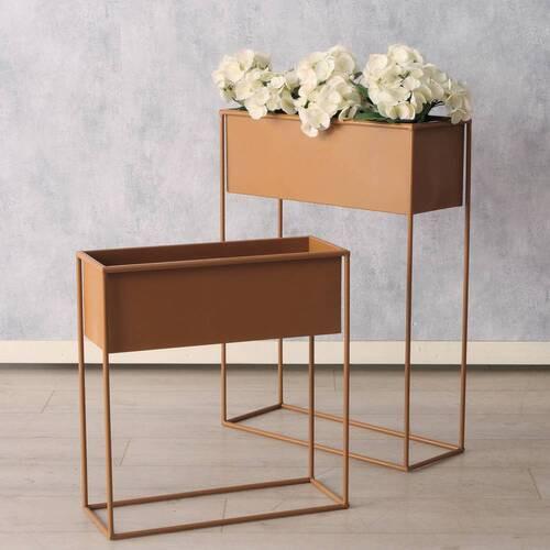 Kaspó Casta - barna, Basics, fém (52/70/20cm) - Modern Living