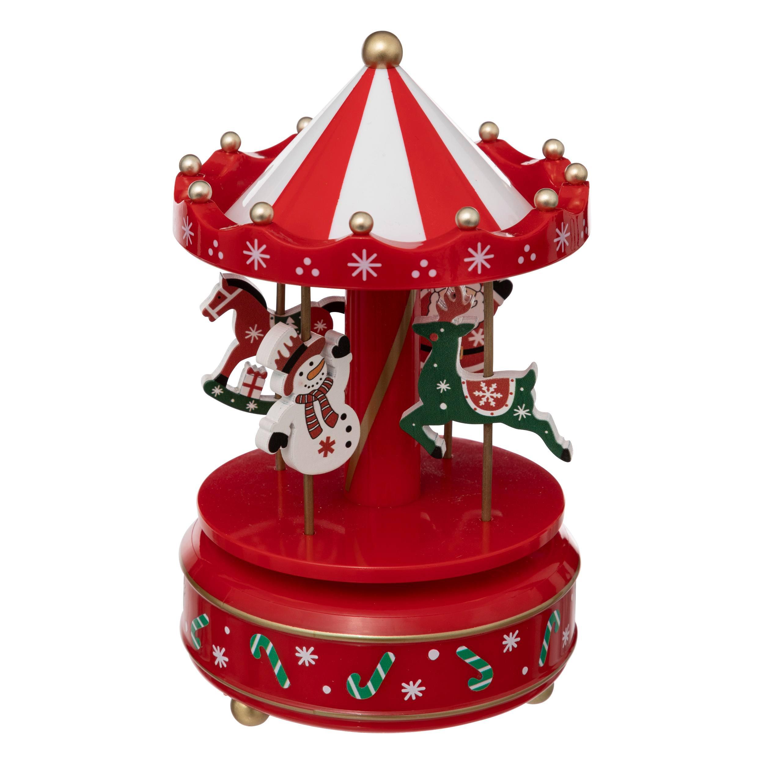 Božićna Figura Music - crvena, Basics, plastika (11/18cm)