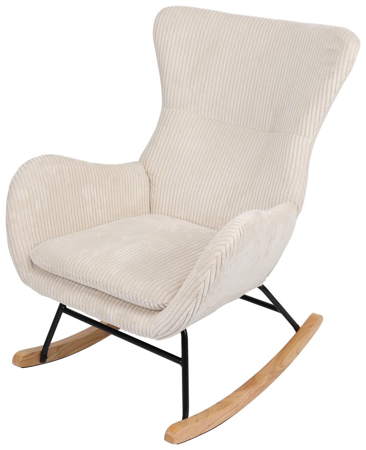 Gugalni Fotelj Granny, Krem Barva - krem barve/naravne barve, Moderno, kovina/tekstil (67/92/85cm)