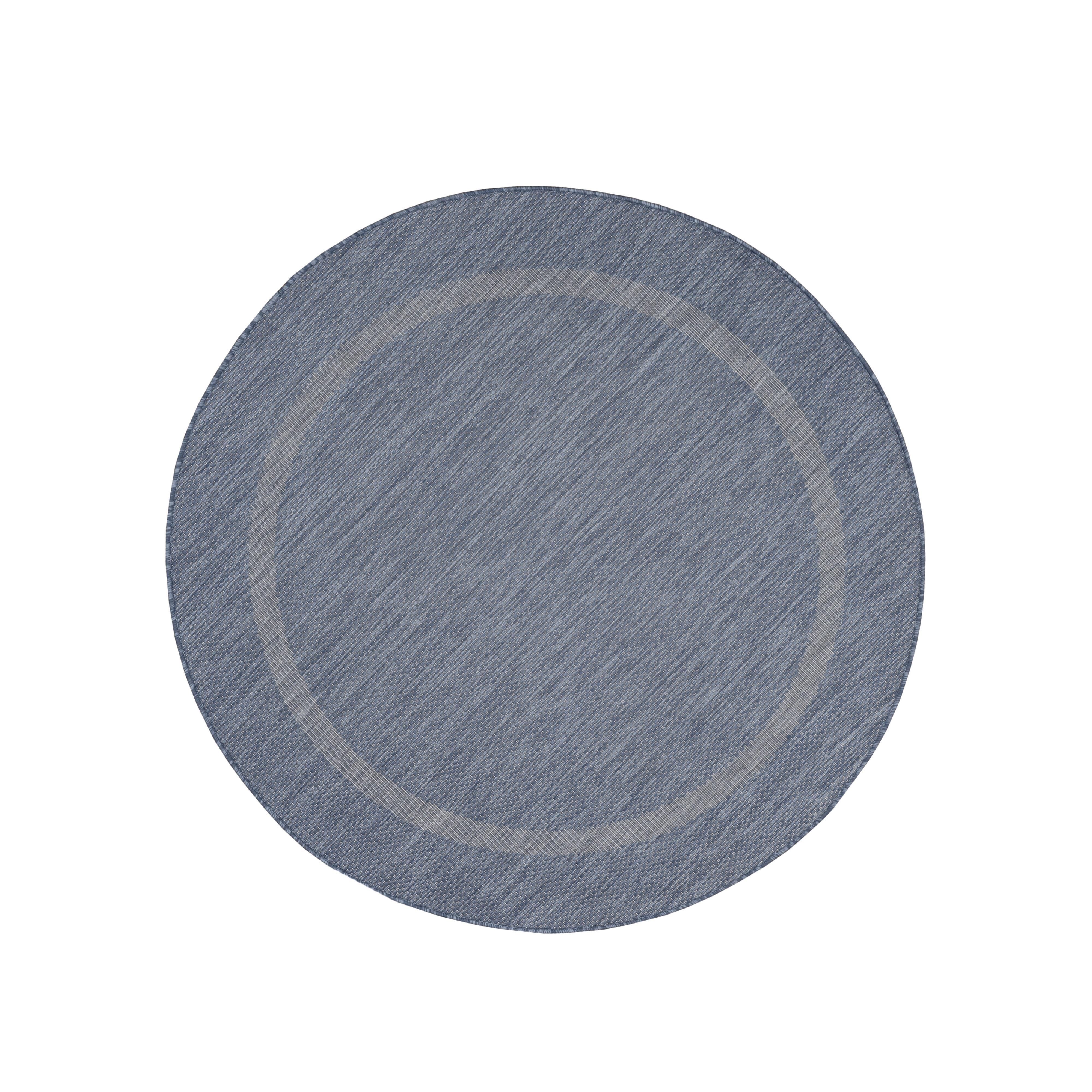 Ravno Tkana Preproga Relax, Modra, 200cm - modra, Basics, tekstil (200/200cm) - Novel