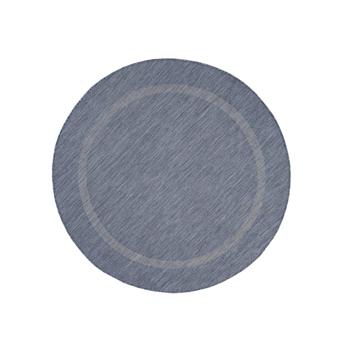 Ravno Tkana Preproga Relax, Modra, 120cm - modra, Basics, tekstil (120/120cm) - Novel