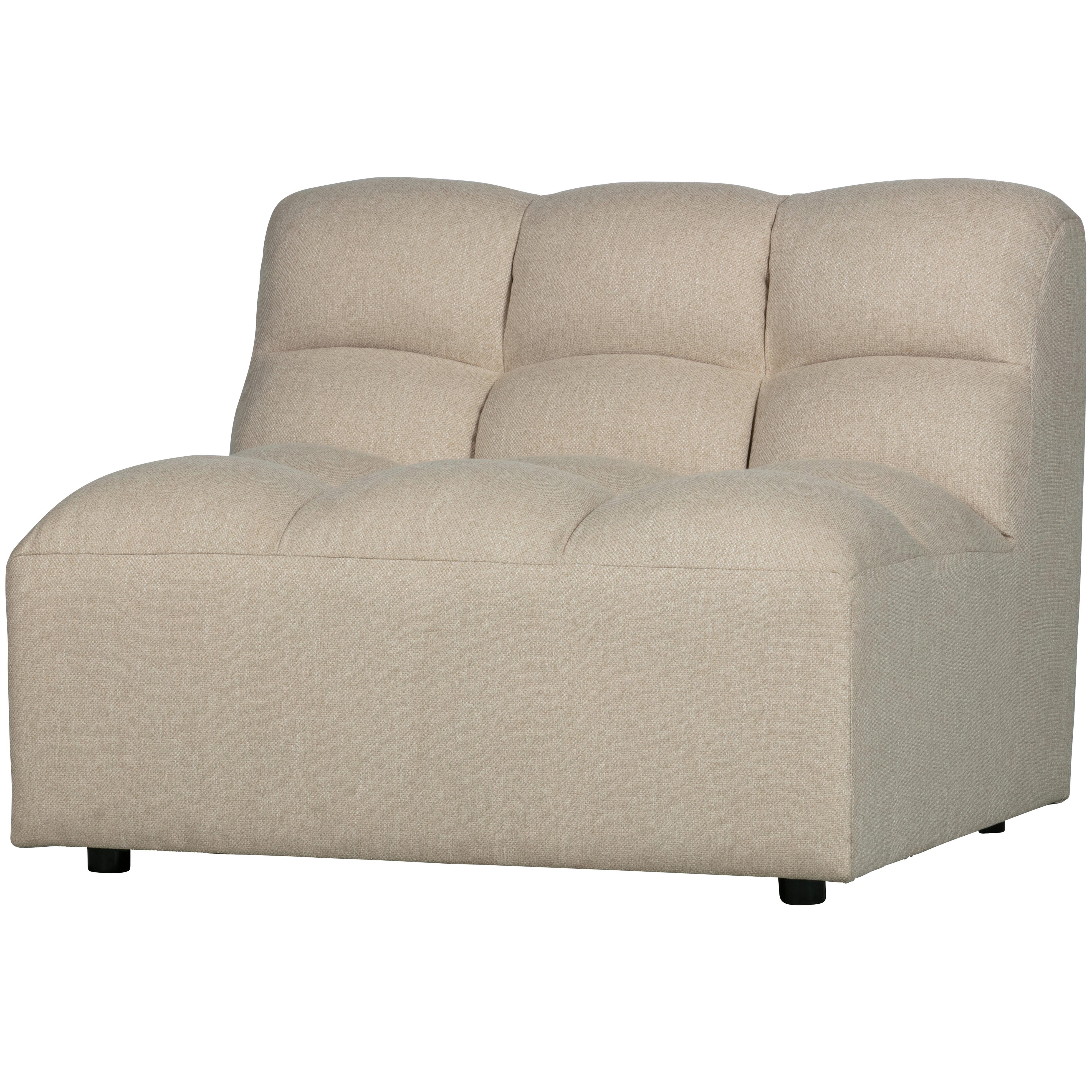 SESSEL Pepper Sandfarben B: 100cm - Sandfarben/Schwarz, Design, Kunststoff/Textil (100/79/92cm) - Livetastic