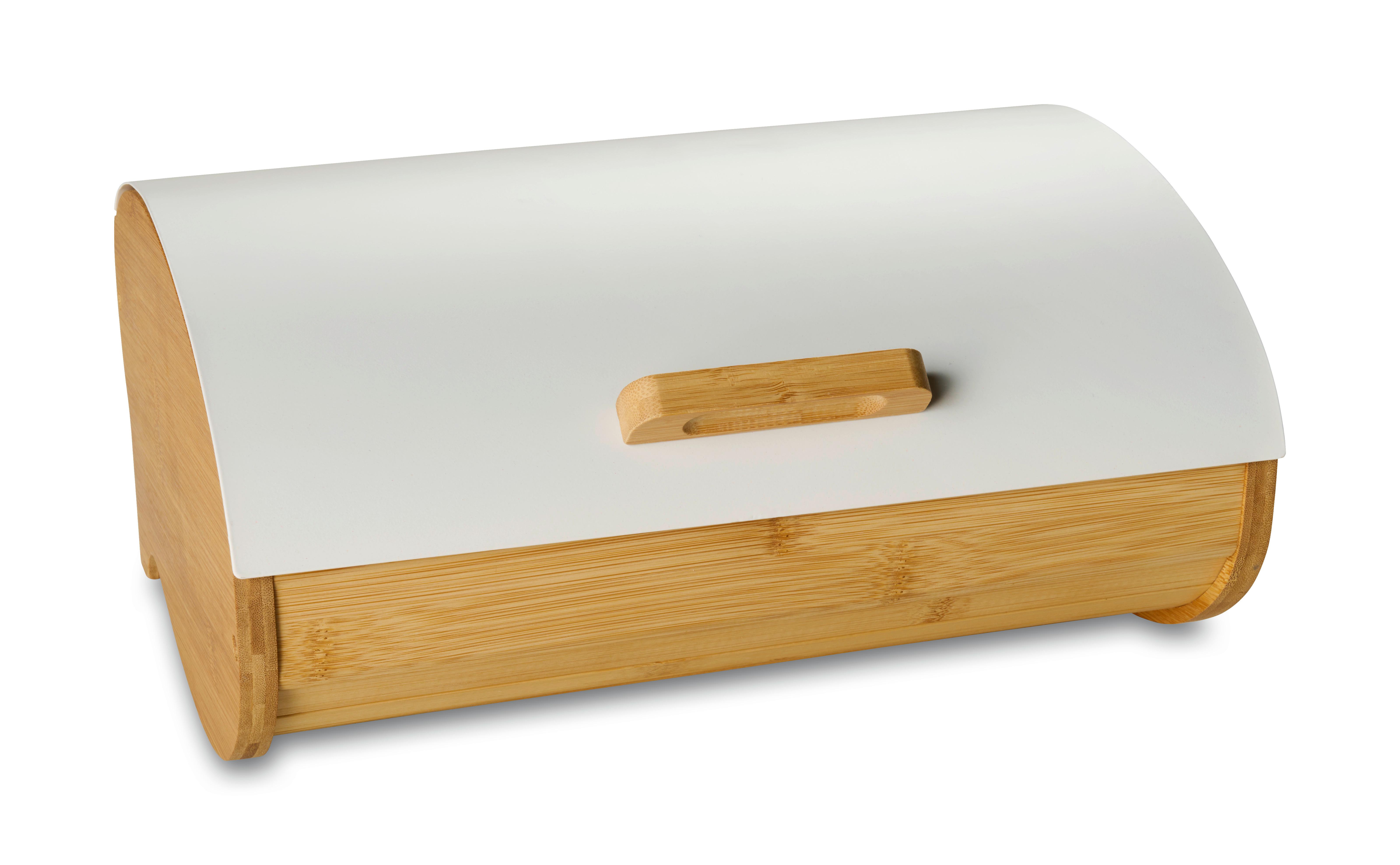 BRÖDSKRIN SVEA - vit/naturfärgad, Modern, metall/trä (35/25/15,5cm) - Mömax
