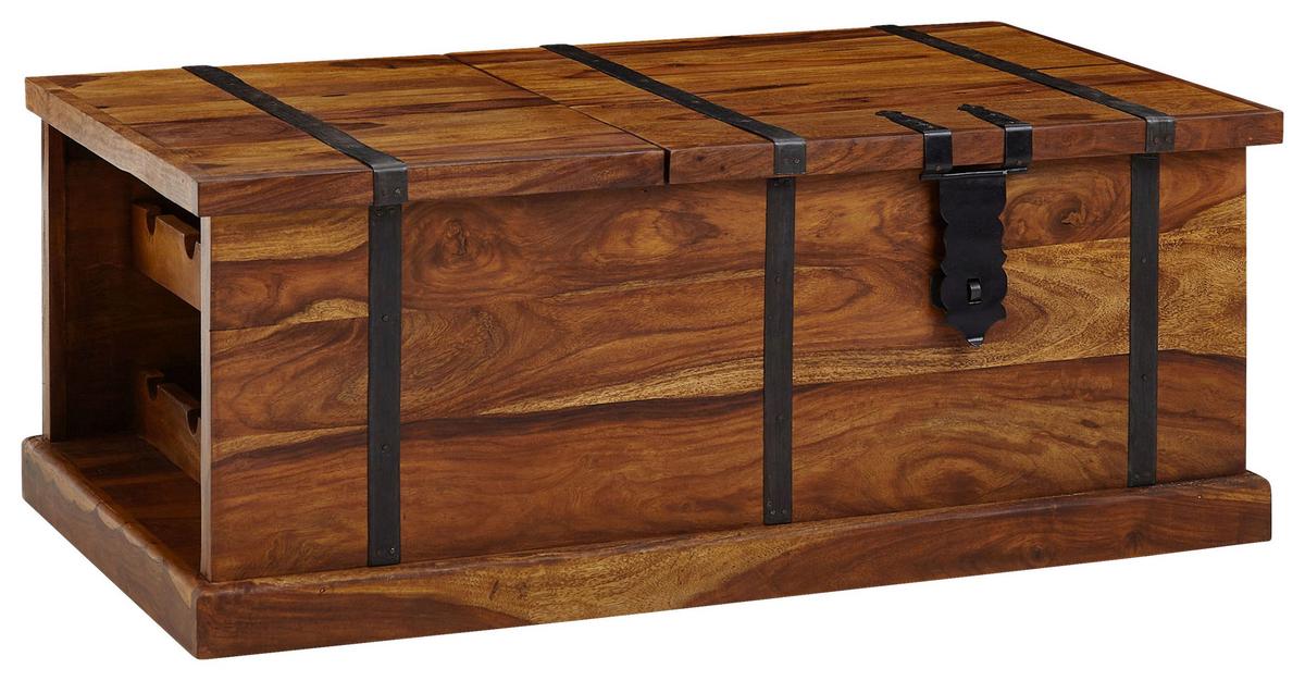 Klubska Miza Wohnling, Pravi Les - barve indijskega rožnega lesa, Design, les (100/60/40cm) - MID.YOU