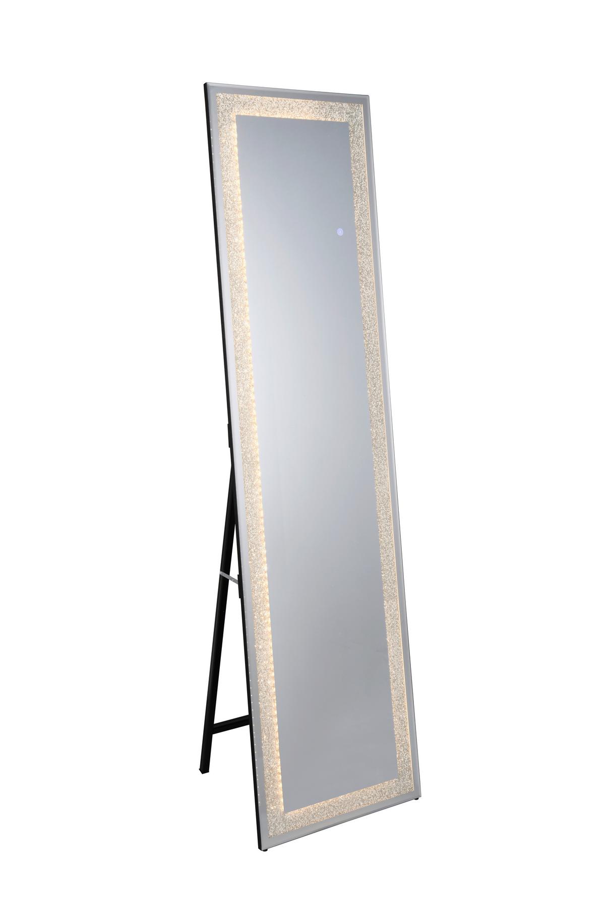 Standspiegel Hermine Glitzer LED ca. 40x160cm - LIFESTYLE, Glas/Holzwerkstoff (40/160cm) - Mömax