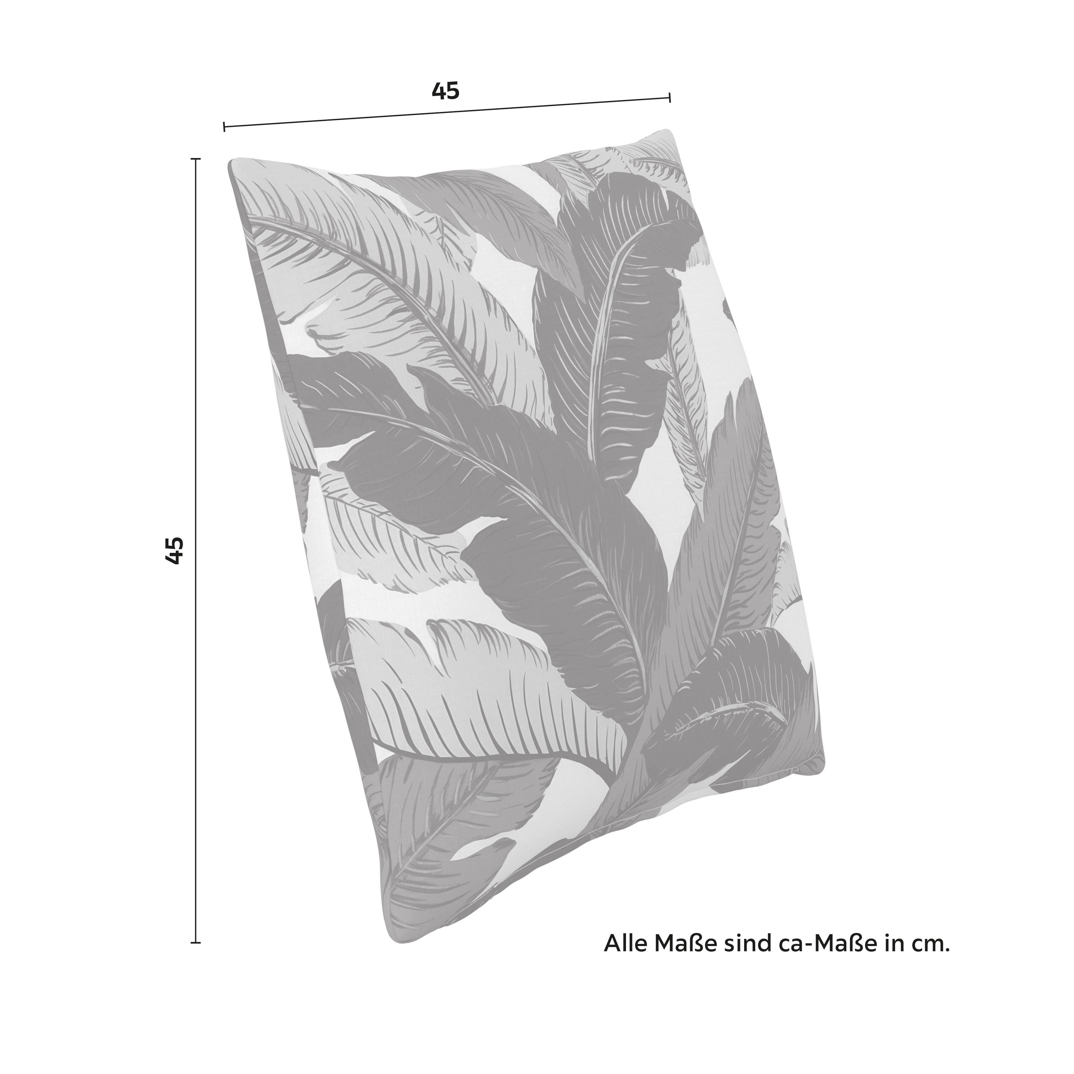 UTOMHUSKUDDE LUISA - vit/blå, Modern, textil (45/45/10cm) - Bessagi Garden