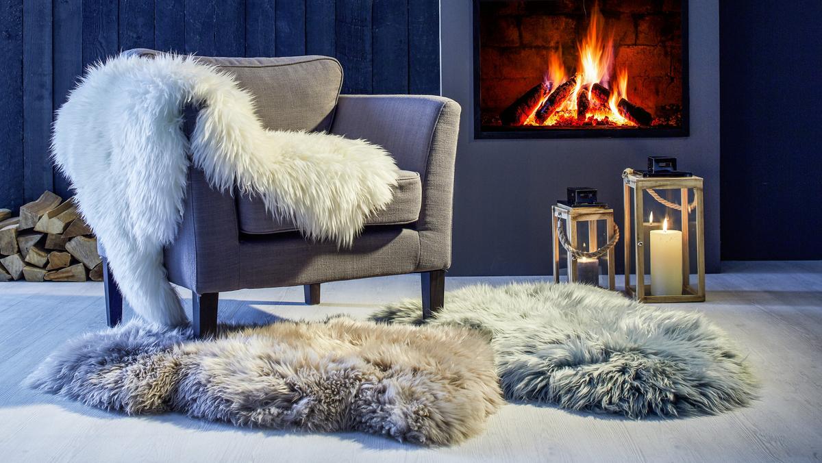 Schaffell Jenny in Weiss ca.90x60cm - Weiss, Fell (60/90-105cm) - Modern Living