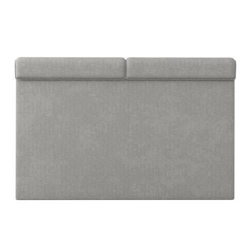 KONTINENTALSÄNG MOSAMO - ljusgrå/svart, Modern, trämaterial/trä (180/200cm) - Bessagi Home