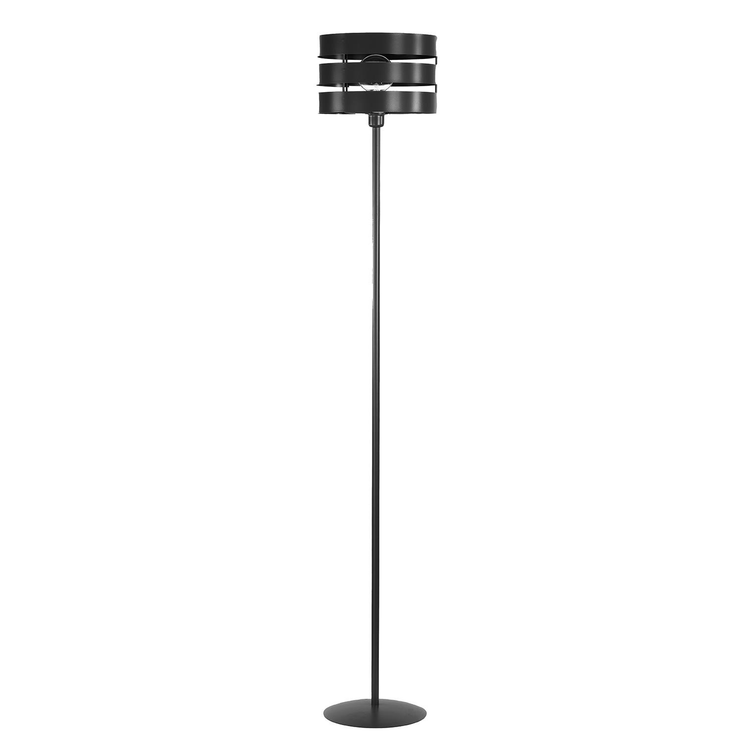 Stehleuchte Ulisse nera Schwarz max. 22 Watt - Schwarz, Design, Metall (30/170cm)