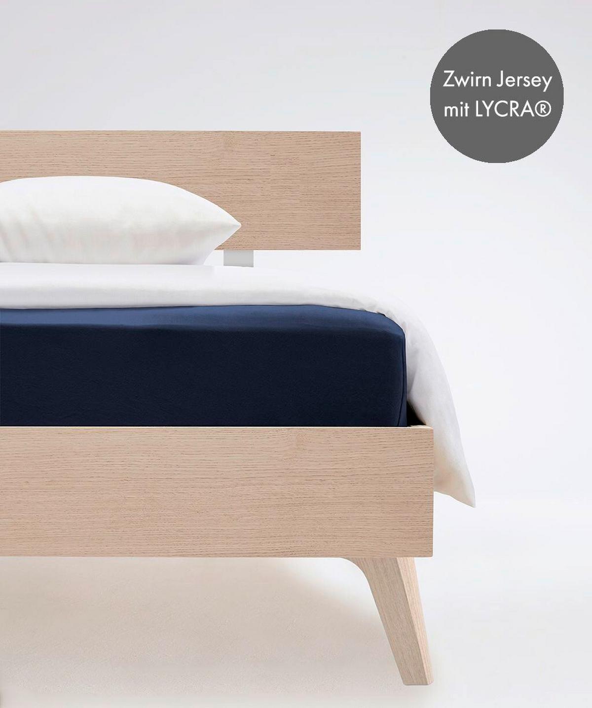 Topper-fixleintuch Q 4000 70 - Dunkelblau, Basics, Textil (120/200-210cm) - Fleuresse