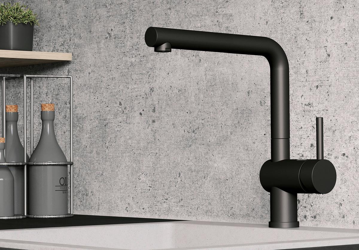 ARMATURA KUCHENNA 525806  -TOP- - czarny, Basics, metal (26,6/28,4/11cm) - Blanco