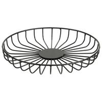 Dísztál Petra - fekete, Basics, fém (23/3cm) - Modern Living