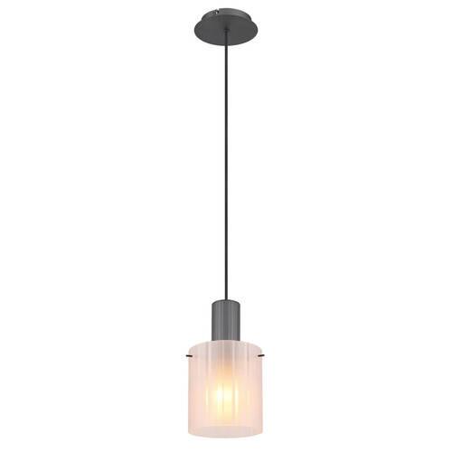 Hängeleuchte Tulivar Dunkelgrau max. 40 Watt - Dunkelgrau, KONVENTIONELL, Glas/Metall (18/120cm) - Globo