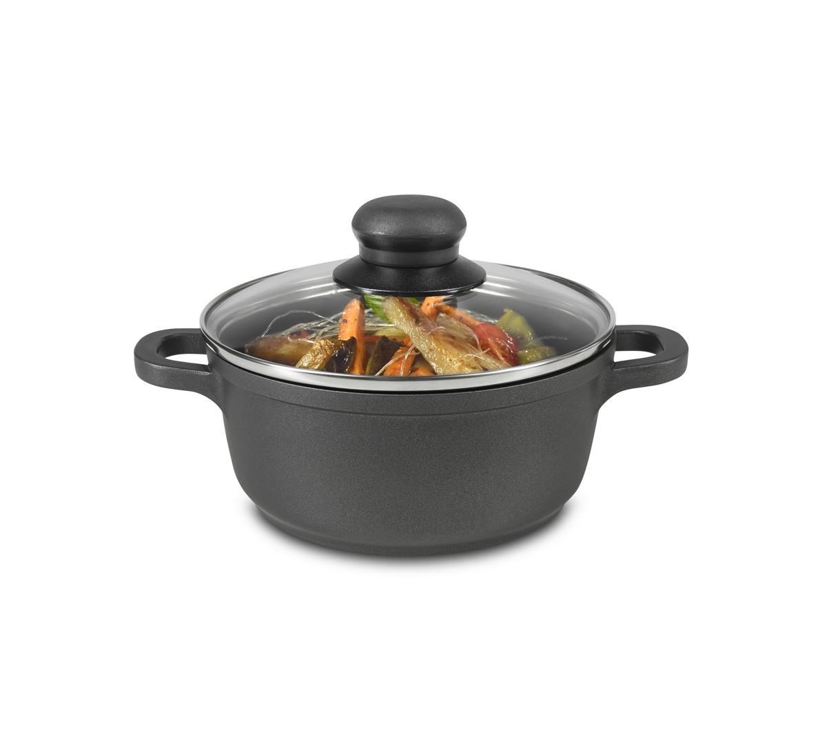 GARNEK TURIN - kolor stalowy/przejrzysty, Konventionell, tworzywo sztuczne/metal (16/8,5cm) - Homeware Profession.