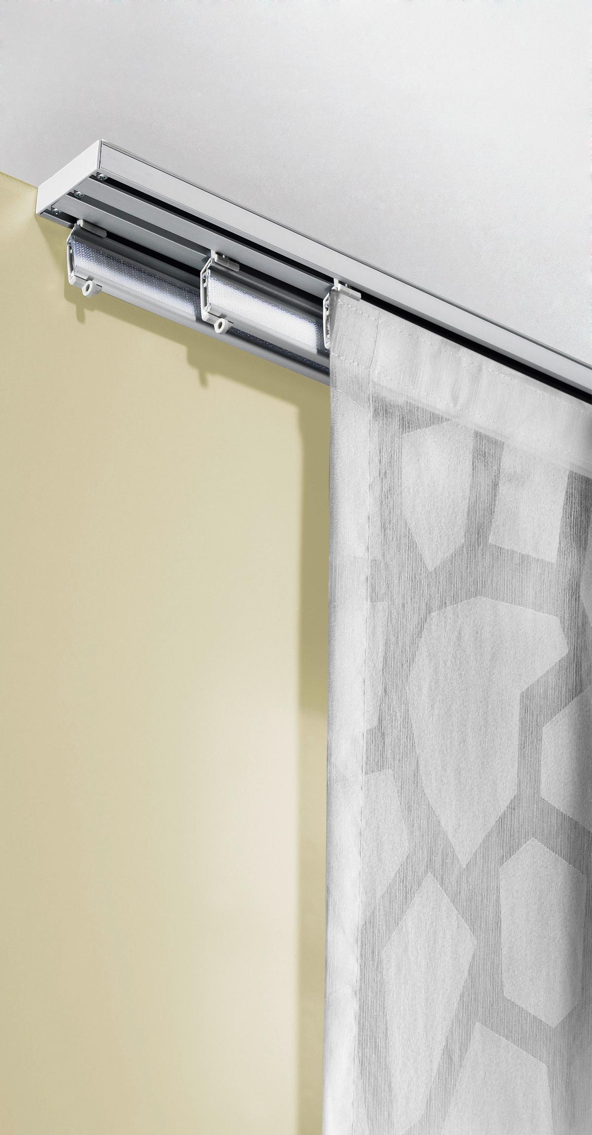 SZYNA DO ZASŁON PANELOWYCH 90000-005 3-CZĘŚCIOWY  ZESTAW - biały, Design, metal (160cm) - Homeware