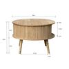 SOFFBORD SKANDY - naturfärgad, Modern, trämaterial/trä (60/40cm) - Premium Living