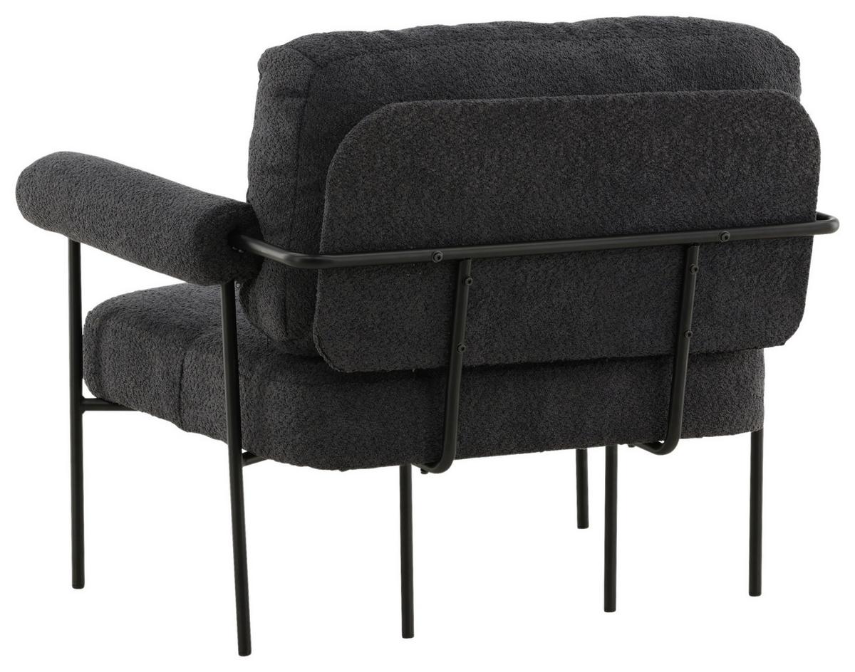 SESSEL TILLBERGA X JOSEFIN LUSTIG - Schwarz, Design, Kunststoff/Textil (95/83/87cm) - Livetastic