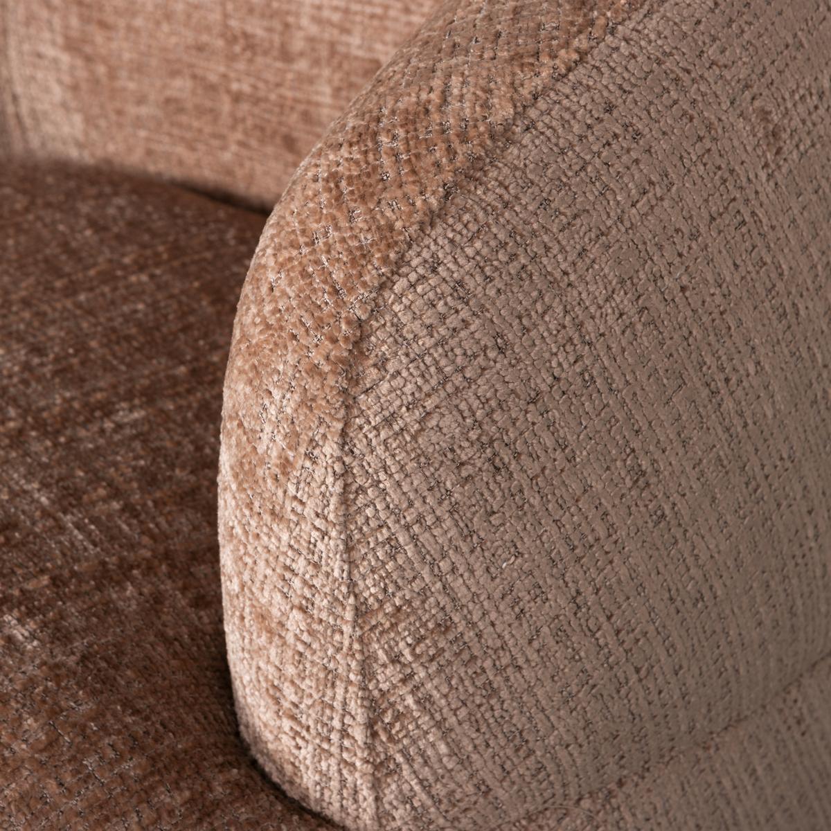 Sessel Woolly Sandfarben B: 84 cm - Sandfarben/Schwarz, Design, Textil/Metall (84/71/88cm) - Livetastic