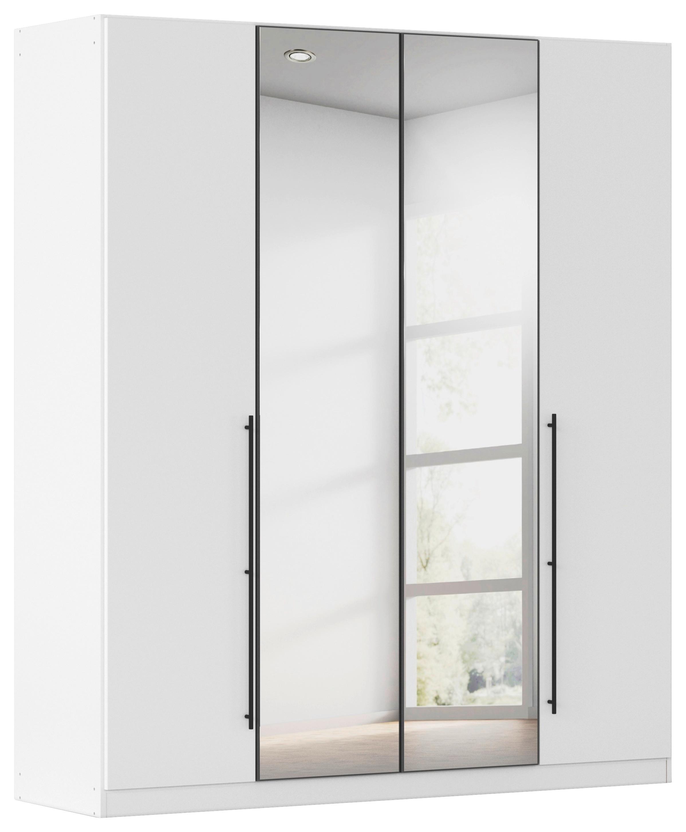Kleiderschrank Safari Grau/weiß - Weiss/Grau, Konventionell, Holzwerkstoff/Metall (181/229/54cm) - Based