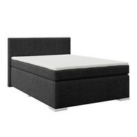 PAT BOXSPRING MIRA 1 - negru, Basics, textil (140/200cm)