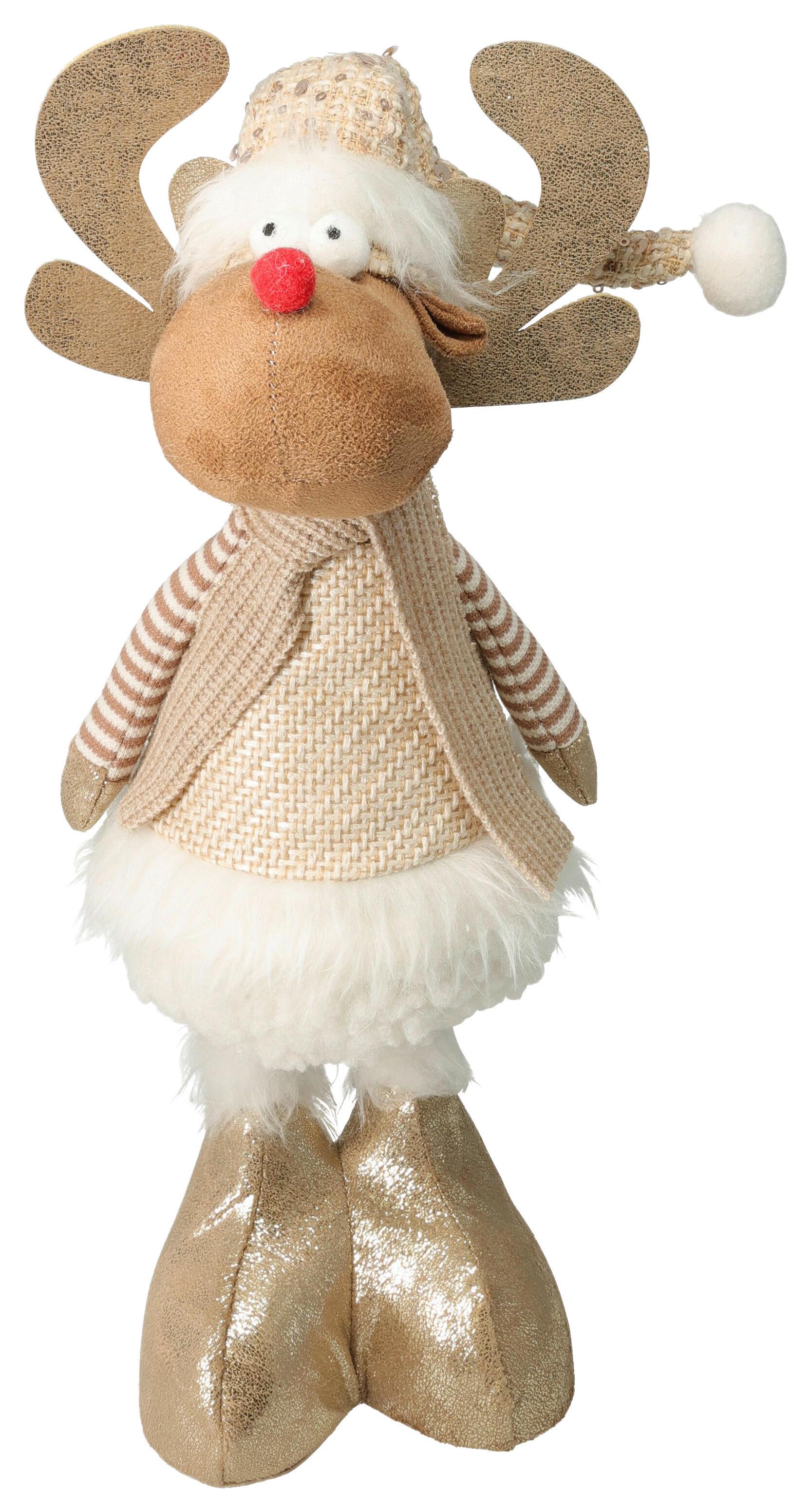 Dekorenntier REDO - Multicolor, Textil (14/49/12cm)