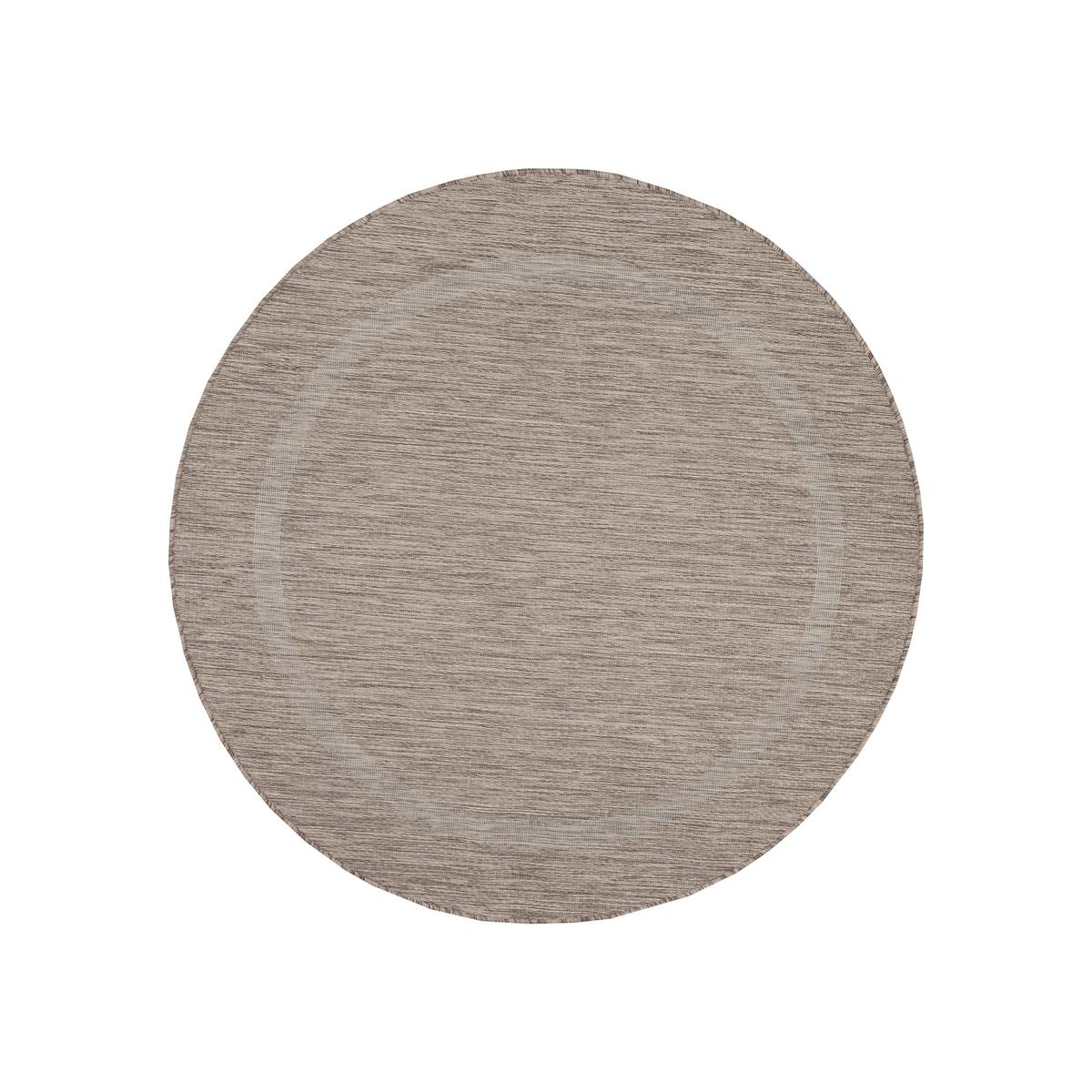 Ravno Tkana Preproga Relax, Rjava, 120cm - rjava, Basics, tekstil (120/120cm) - Novel