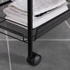 BADRUMSHYLLA SANDRO - svart, Modern, metall/plast (45/105/26cm) - Bessagi Home
