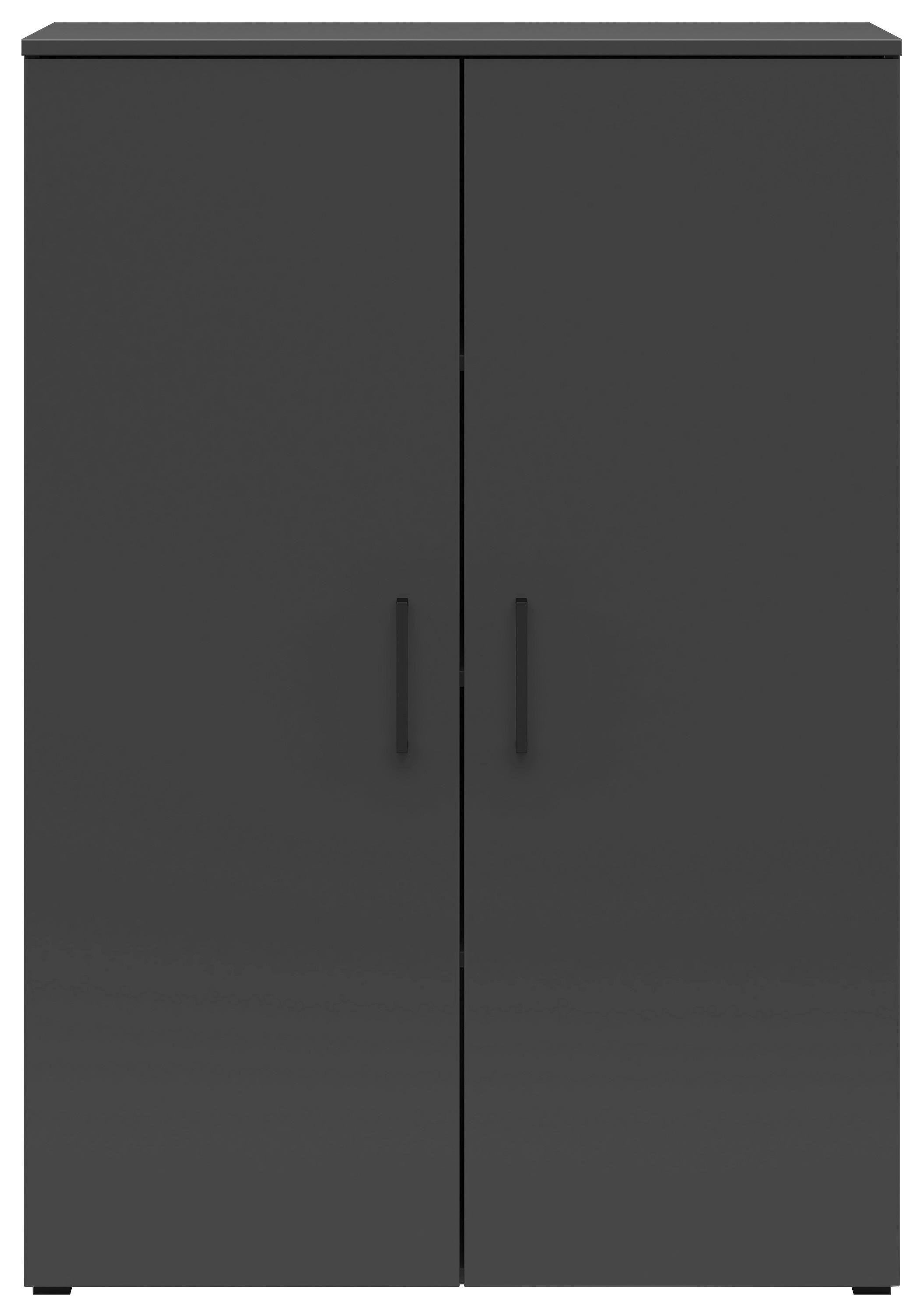Comodă MULTI - grafit, Modern, material pe bază de lemn (80/115/40cm) - Modern Living