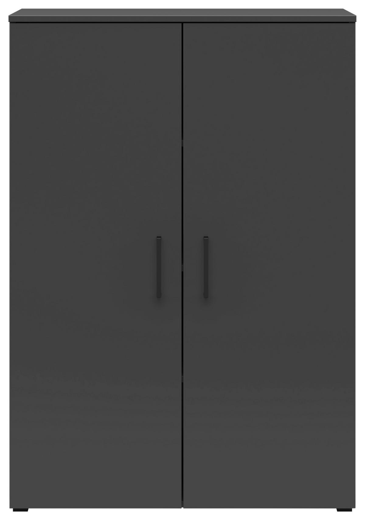 Kommode Multistauraum Graphitfarben - Anthrazit/Graphitfarben, Modern, Holzwerkstoff/Kunststoff (80/115/40cm) - Premium Living