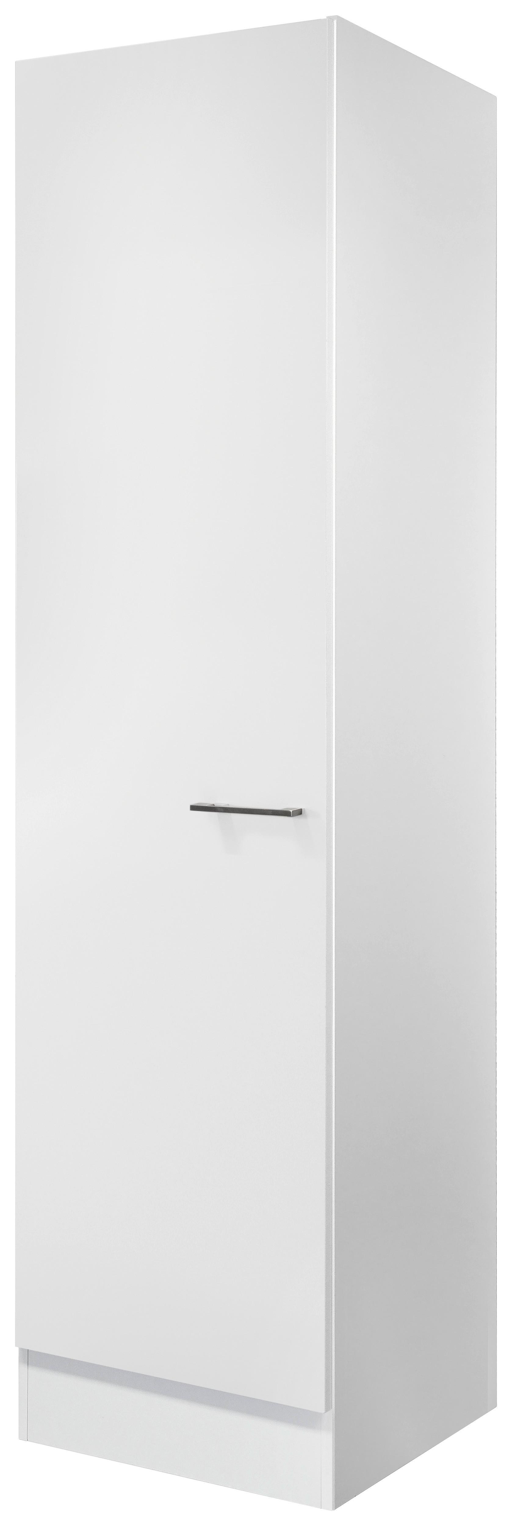 Geschirrschrank Weiß - Edelstahlfarben/Weiß, MODERN, Holzwerkstoff/Metall (50/200/57cm) - FlexWell