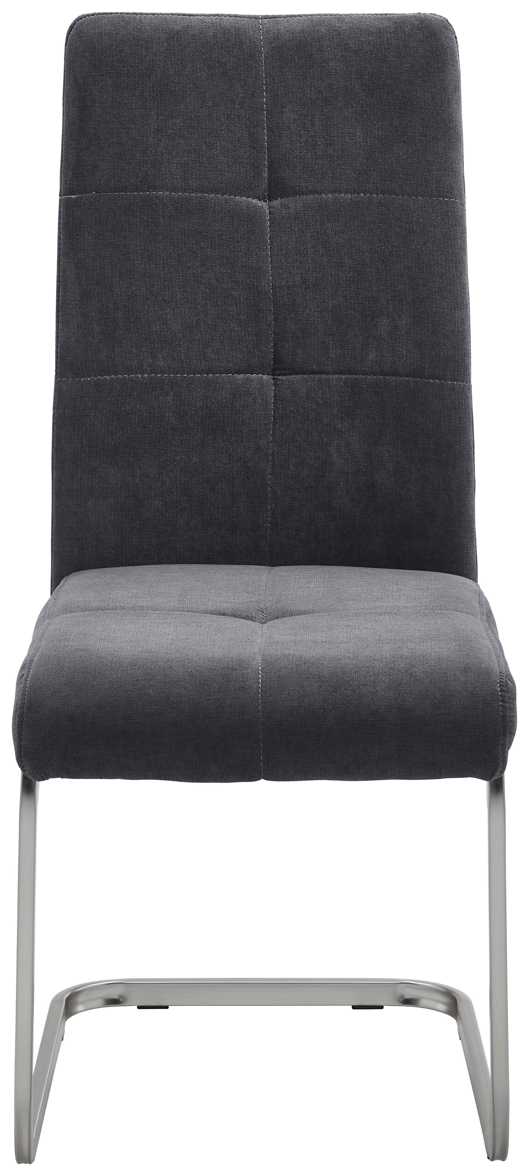 SVIKTSTOL LUCIE - kromfärg/grå, Modern, metall/trä (42,5/98/45cm) - Bessagi Home