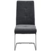 SVIKTSTOL LUCIE - kromfärg/grå, Modern, metall/trä (42,5/98/45cm) - Bessagi Home