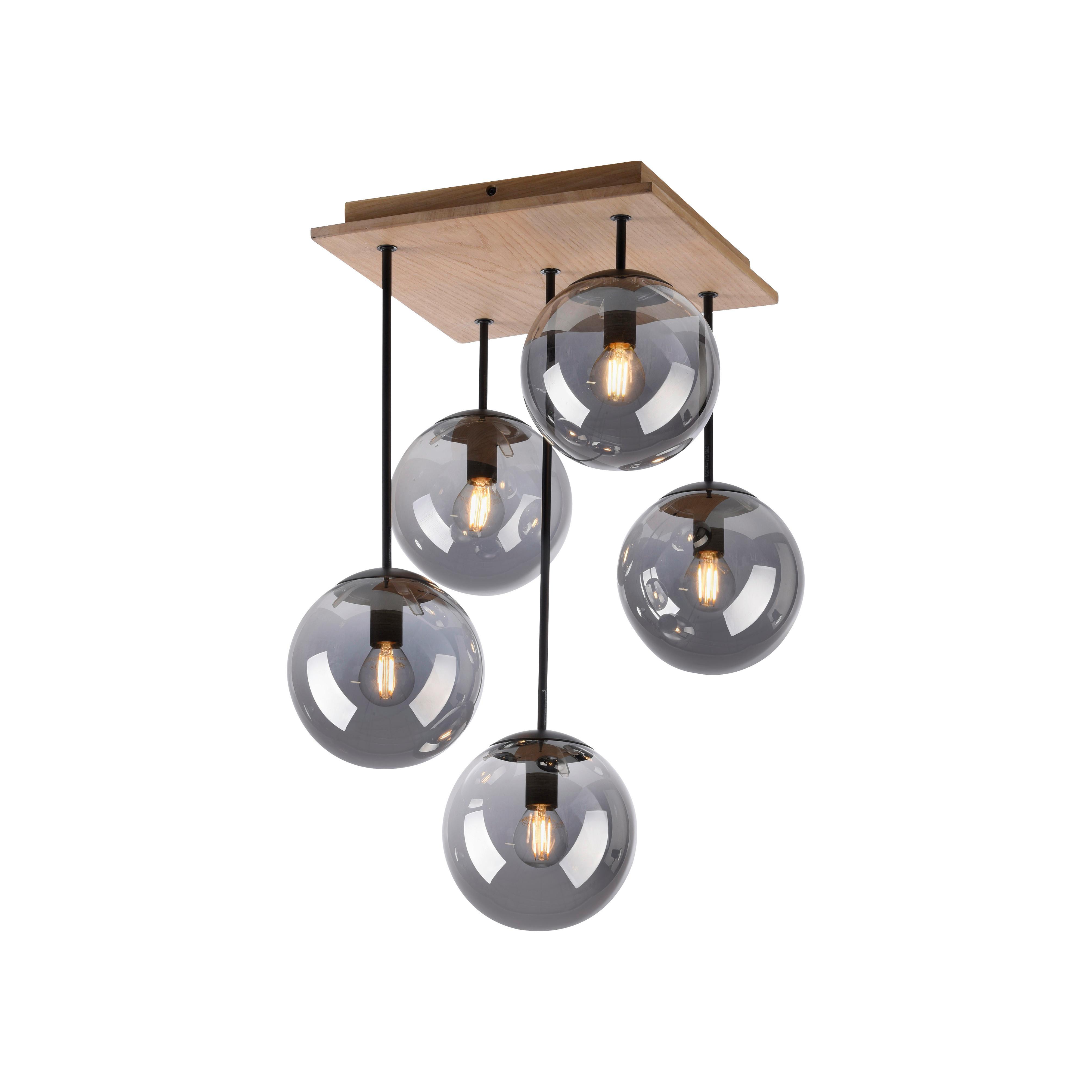 LAMPA SUFITOWA 11395-79 WIDOW - Natur, tworzywo sztuczne/metal (37/37/59,5cm) - Just Light