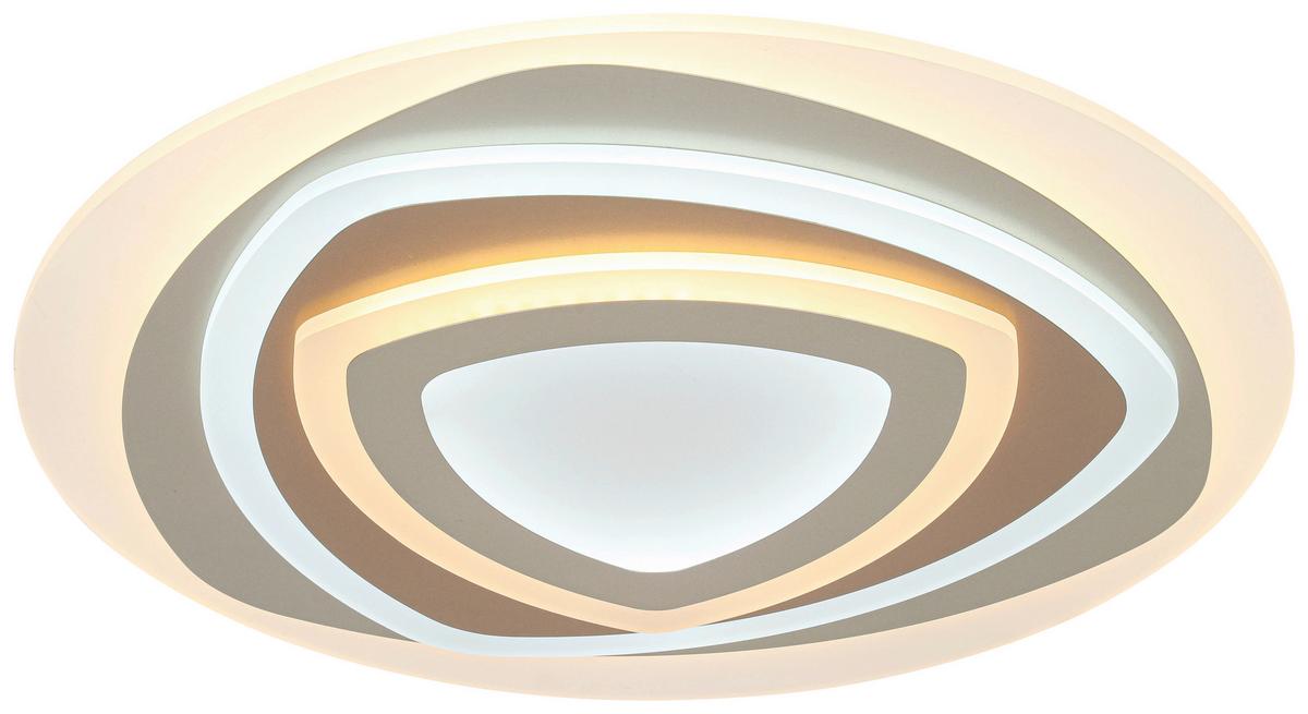 LAMPA SUFITOWA ELLA - biały/cappuccino, Trend, tworzywo sztuczne/metal (50/6cm) - Novel