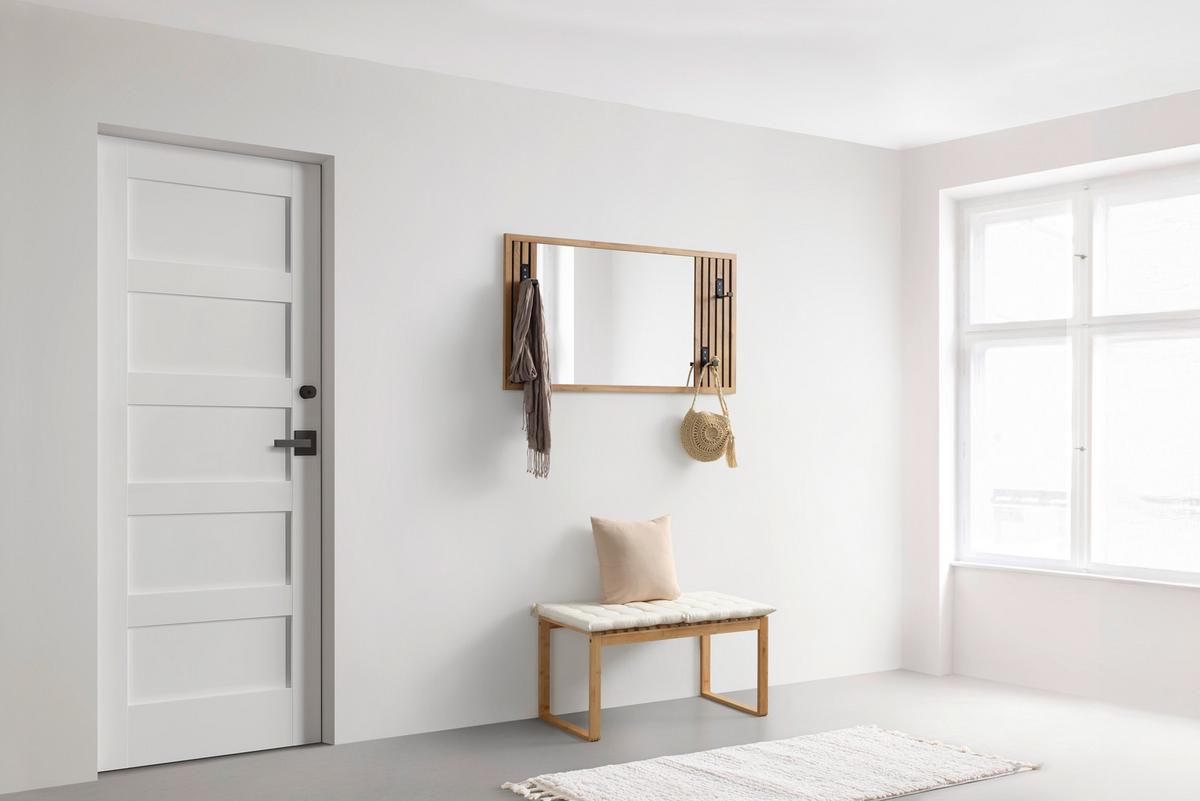 Garderobni Panel Arko Stripes - barve hrasta, Moderno, steklo (103,3/56,6/1,63cm) - Mömax