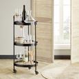 Cărucior De Servit Bruno - negru, Lifestyle, plastic/compozit lemnos (40/95/40cm) - Premium Living Cărucior De Servit Bruno - negru, Lifestyle, plastic/compozit lemnos (40/95/40cm) - Premium Living